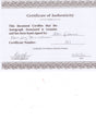 Certificate of authenticity – Alec Guinness – Signed photograph