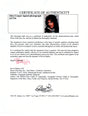 Certificate of authenticity – Alice Cooper – Alice Cooper signed photograph