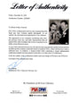 Certificate of authenticity – Bob Hope & Jerry Colonna – Bob Hope & Jerry Colonna