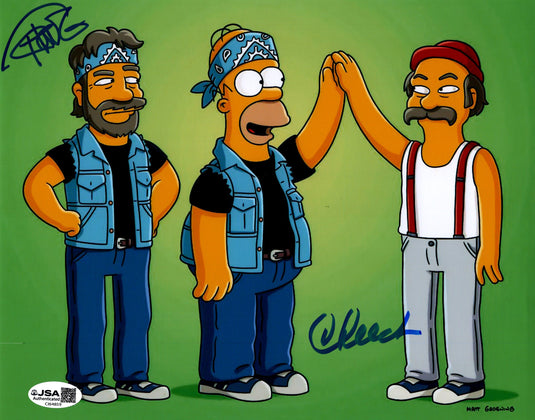 Autographed item – Cheech Marin & Tommy Chong – The Simpsons dual-signed memorabilia