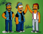 Autographed item – Cheech Marin & Tommy Chong – The Simpsons dual-signed memorabilia