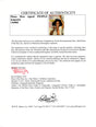 Certificate of authenticity – Diana Ross – Diana Ross signed PEOPLE magazine