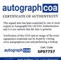 Certificate of authenticity – Paula Prentiss – Signed 8x10 photograph