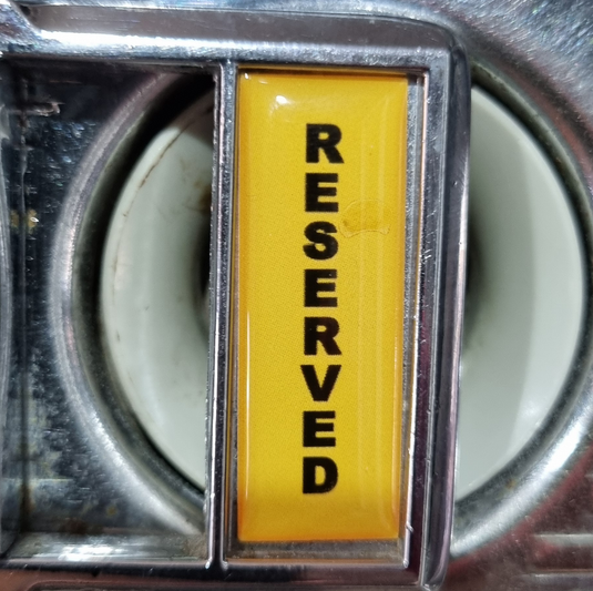 Slot Machine Reservation Plate Stickers