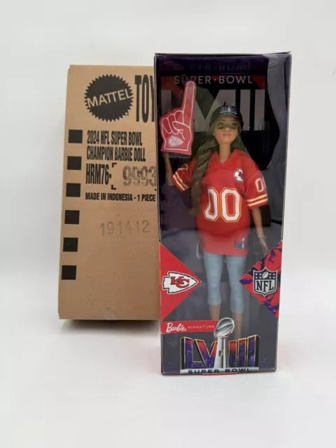 Barbie NFL Super Bowl LVIII Champion Doll Kansas City Chiefs